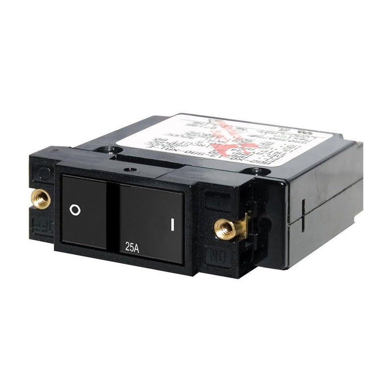 A-Series Blue Sea Systems Flat Rocker Single Pole 25A Circuit Breaker