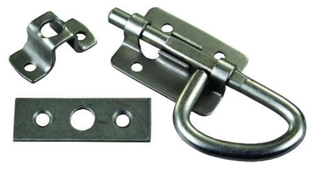 Universal JR Products Bolt Latch - Nickel,Silver
