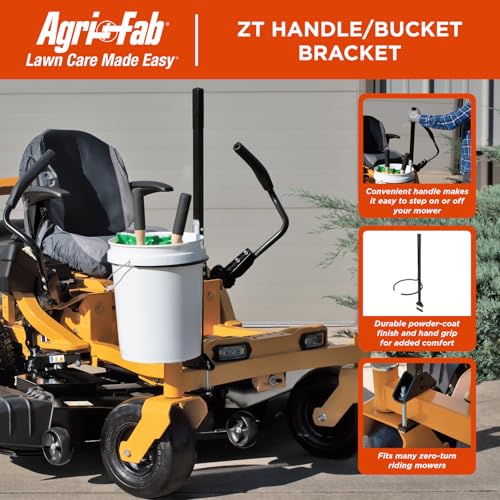 45-0572 Agri-Fab Zero Turn Riding Lawn Mower Accessory Handle/Bucket Bracket; 5 Gallon Bucket Holder (Black)