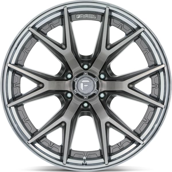 FC402 CATALYST FUEL OFF-ROAD 24X12 6X5.5 4.77-44mm PLATINUM WITH CHROME LIP - FC402AP24126844N