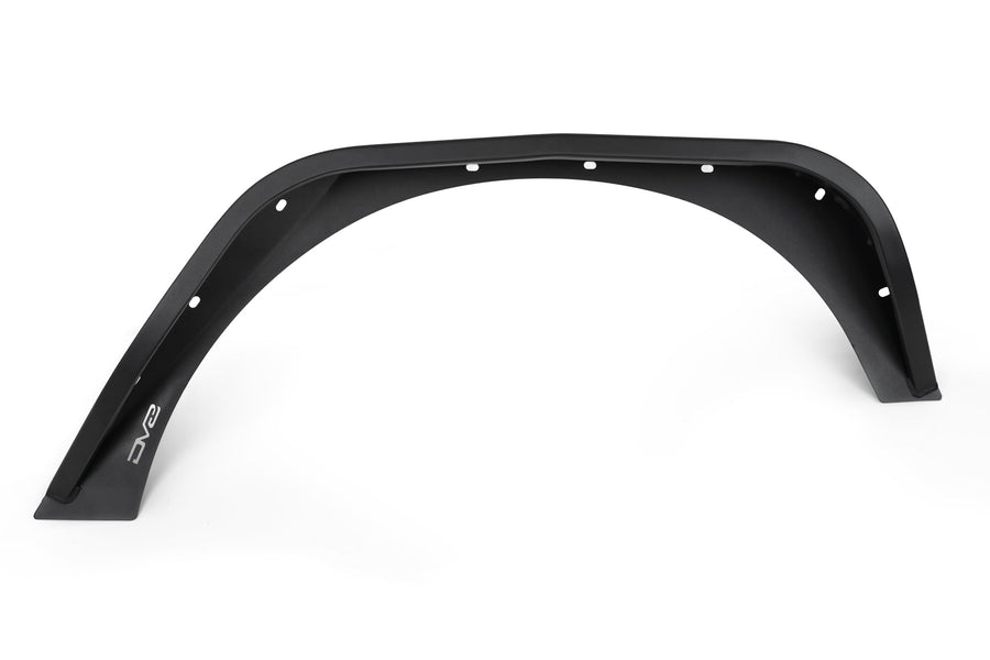 Slim Fender Flares DV8 Offroad for The 2007-2018 Jeep Wrangler JK | Plug and Play Amber Marker Light | Bolt-On Installation with Optional Cutting | Bolt-On Installation with Optional Cutting