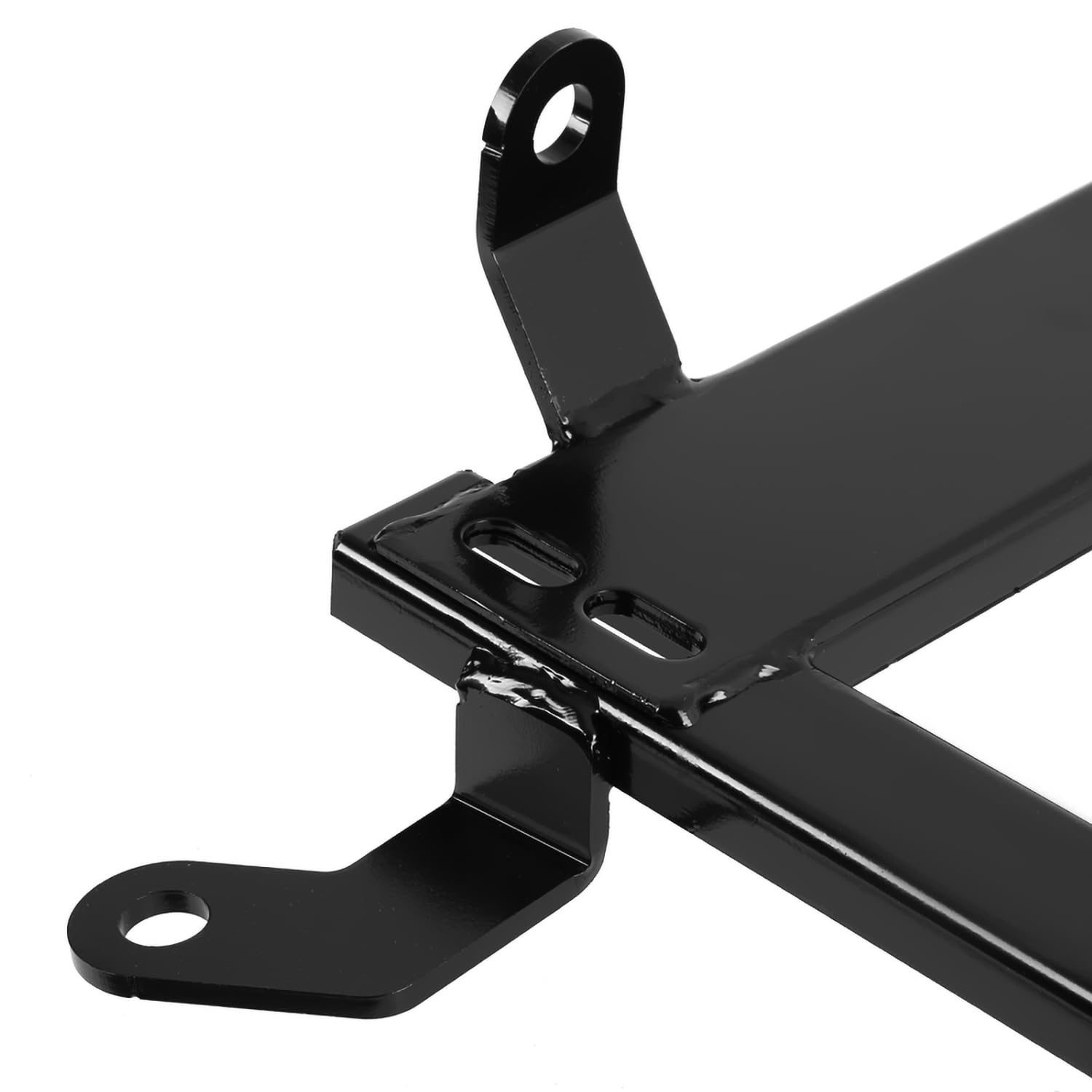 Spec-D Tuning Black Racing Seat Steel Mounting Brackets Rail Track Pair Compatible with 2003-2009 Nissan 350Z