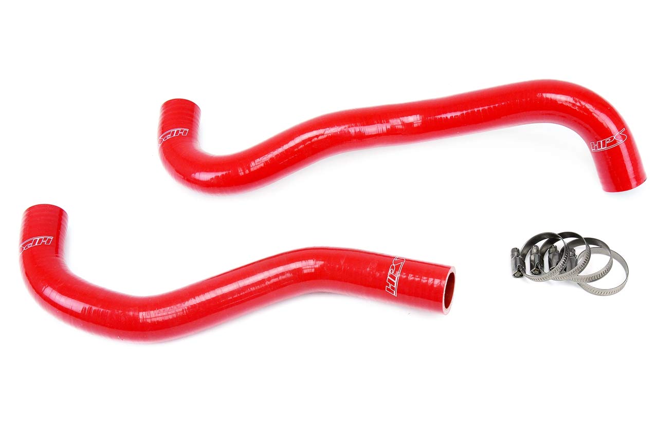 Red HPS 57-1199-RED Silicone Radiator Coolant Hose Kit