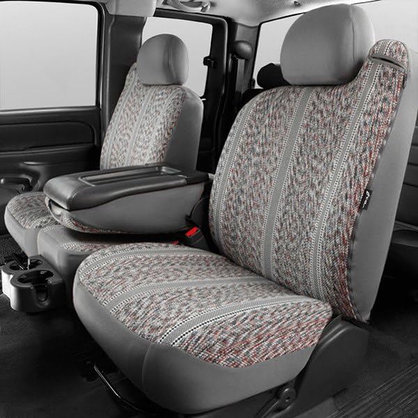 Custom Fit Fia TR49-1 GRAY Front Seat Cover Split Seat 40/20/40 - Saddle Blanket, (Gray)
