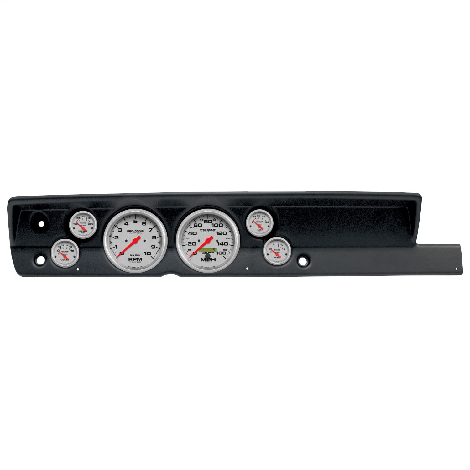 AutoMeter Dash Kit Direct Fit, (5" X2, 2 1/16" X4), Plym Cuda No Heat 67-69, Ultra-Lite (2117-13)