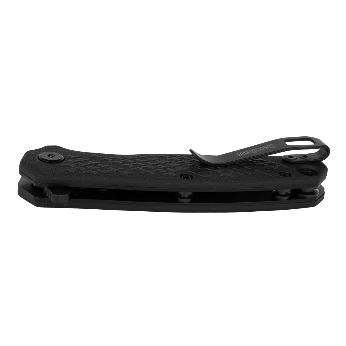 Kershaw Folding Pocket Knife Conduit, 2.9 inch Serrated Blade, Black Spearpoint Blade, Liner Lock, Pocketclip