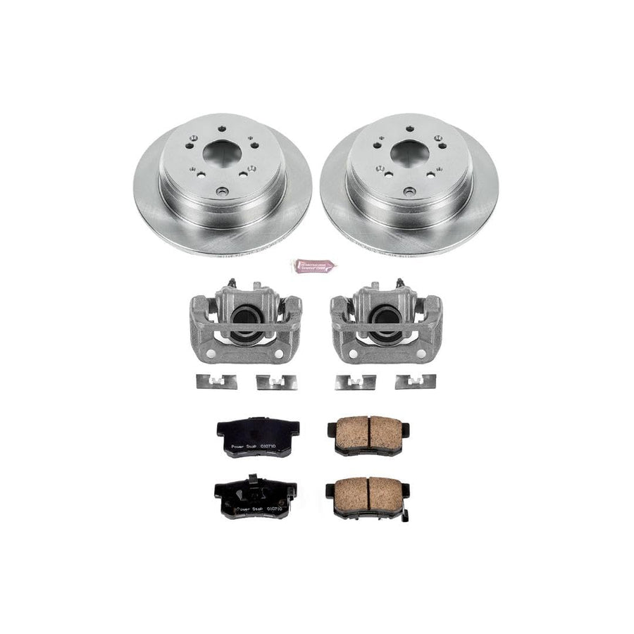 Power Stop KCOE206 Replacement Autospeciality Rear Caliper Kit- OE Rotors, Ceramic Brake Pads, Calipers For Acura RDX 2013-2018, Honda CR-V 2012-2016 [Model Specific]