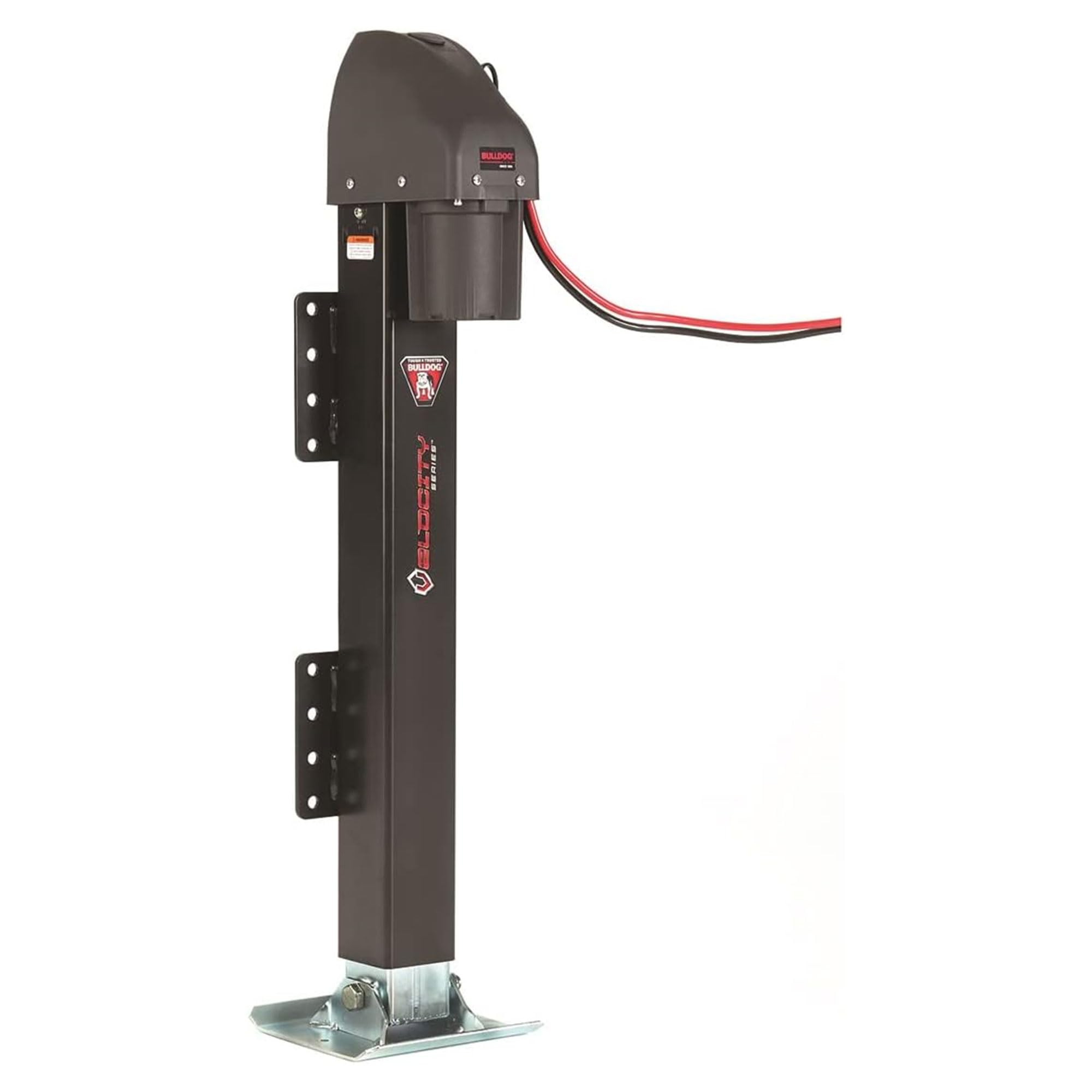 Bulldog Cases Velocity Series Reese 185400 Powered Trailer Jack, Side Mount, 12,000 lbs. Support Capacity, Bolt-On, 24' Travel