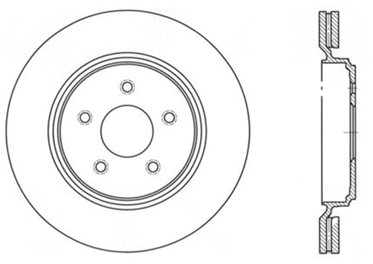 Sport Drilled/Slotted Brake Rotor StopTech 127.62096L (Rear Left), 1 Pack