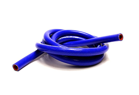 Blue HPS 5/8" ID high temp reinforced silicone heater hose 10 feet roll