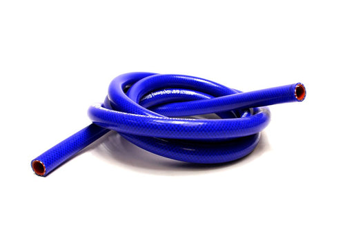 Blue HPS 5/8" ID high temp reinforced silicone heater hose 10 feet roll