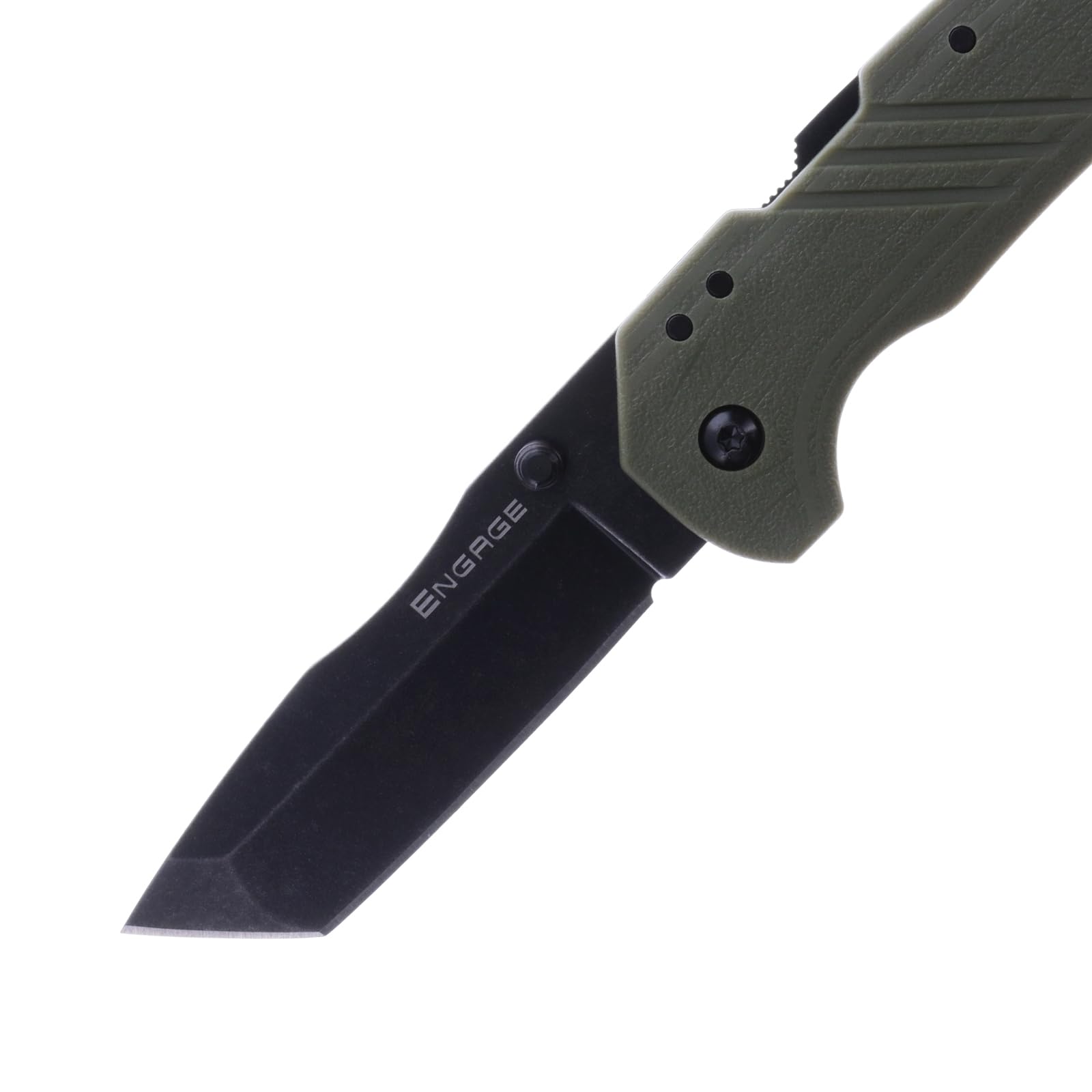 Cold Steel 3" CS-FL-30DPLT-BGZ Engage / 3" Tanto Point Blade / 2.4Mm Thick, OD Green
