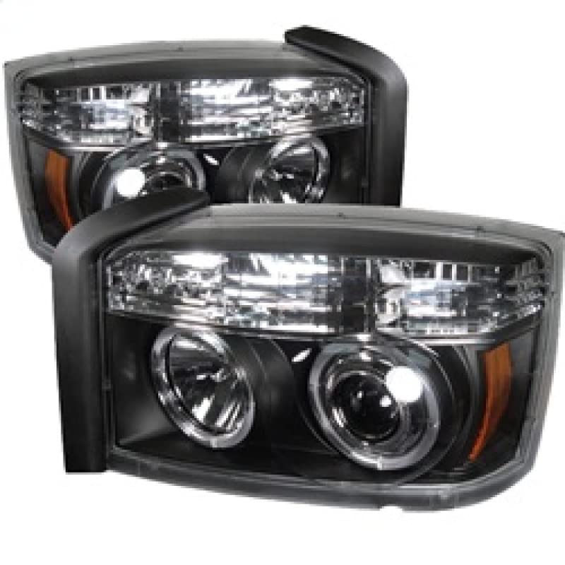 5009760 Spyder Auto LED Halo Projector Headlights Black/Clear
