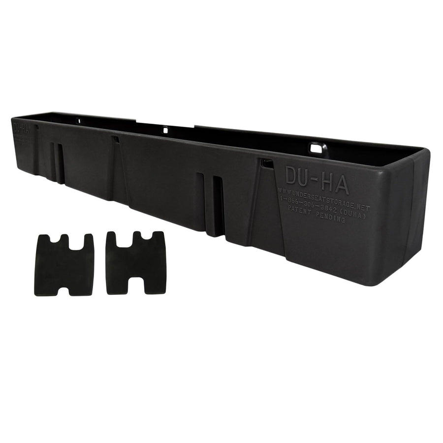 Behind-The-Seat Storage DuHa 20054 fits 2008-2016 F250 F350 F450 F550 Super Duty Crew Cab & Reg Cab without Factory Subwoofer | Black Heavy-Duty Back Seat Organizer | Includes Dividers