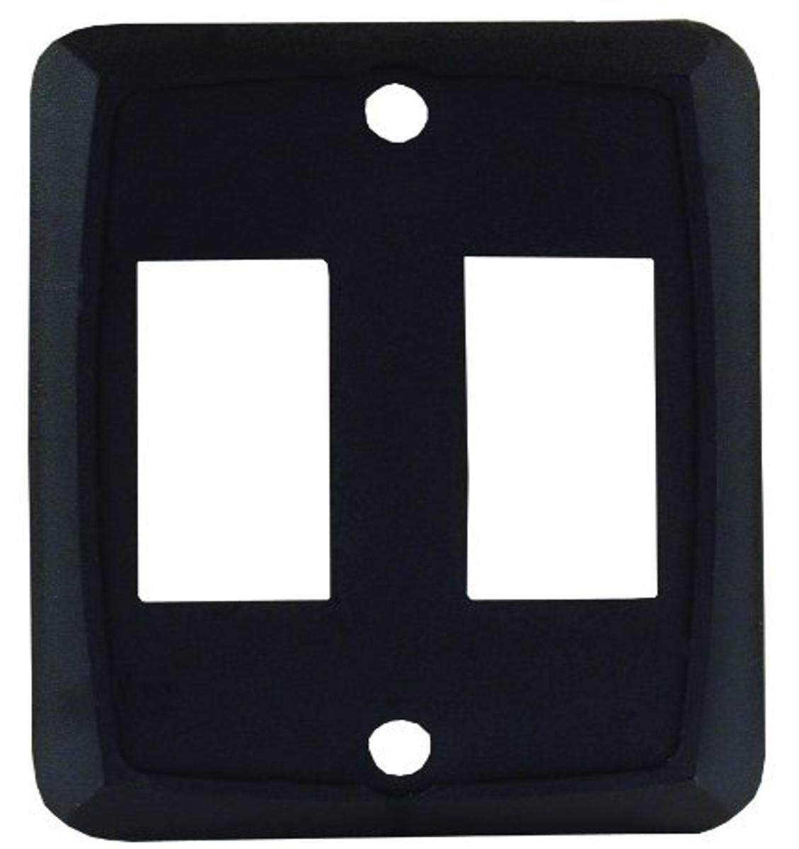 Double JR Products Black Switch Face Plate 12885