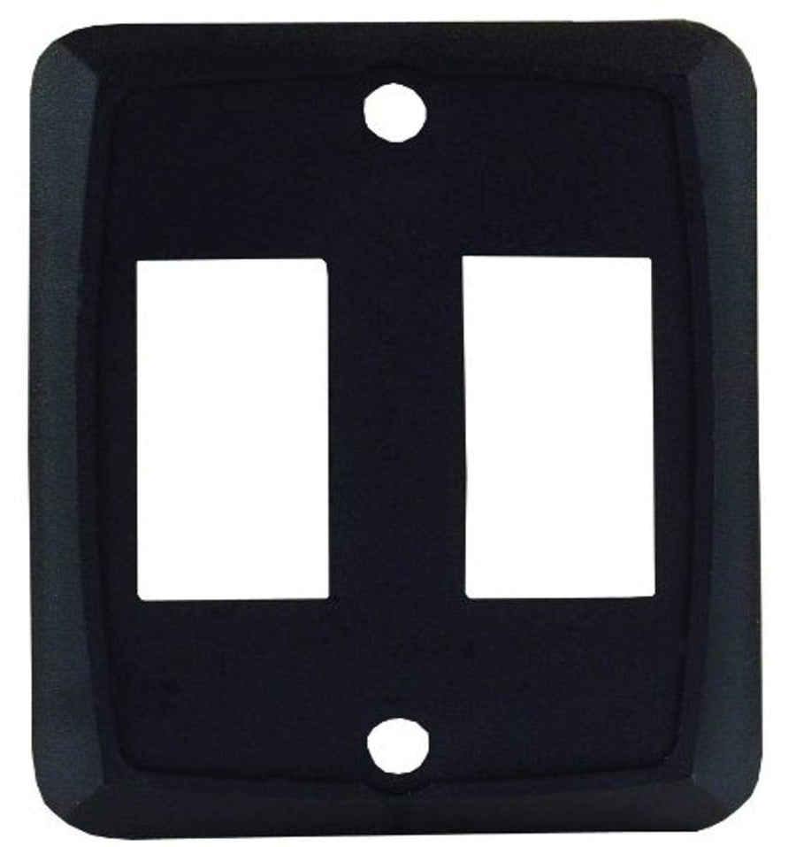 Double JR Products Black Switch Face Plate 12885