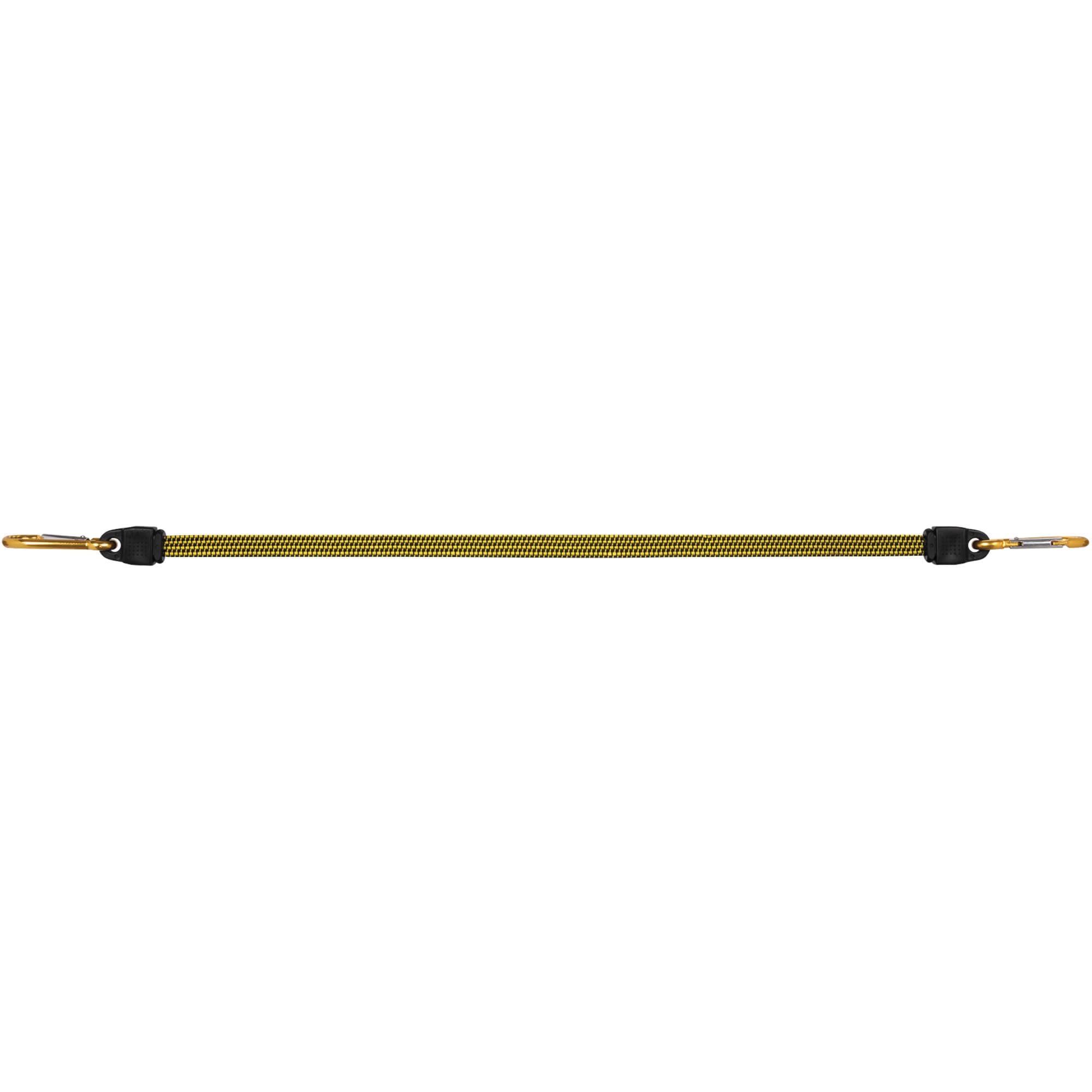 24-Inch Performance Tool W1453 Flat Bungee Cord with Carabiner Hook, Anodized Aluminum, Corrosion Resistant, Easy to Install, Load Limit 60lbs