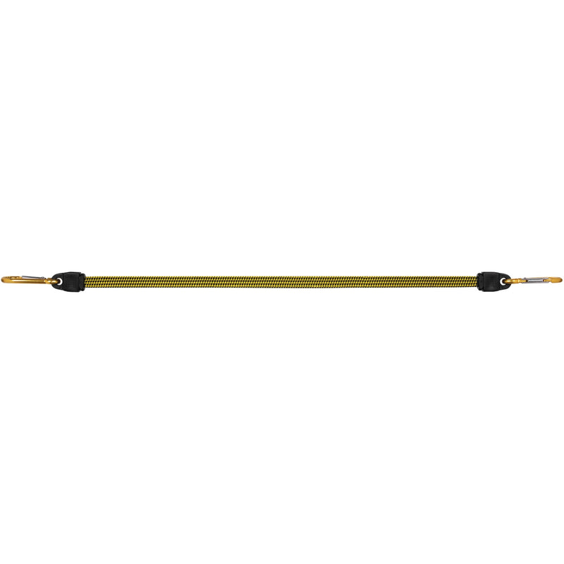 24-Inch Performance Tool W1453 Flat Bungee Cord with Carabiner Hook, Anodized Aluminum, Corrosion Resistant, Easy to Install, Load Limit 60lbs