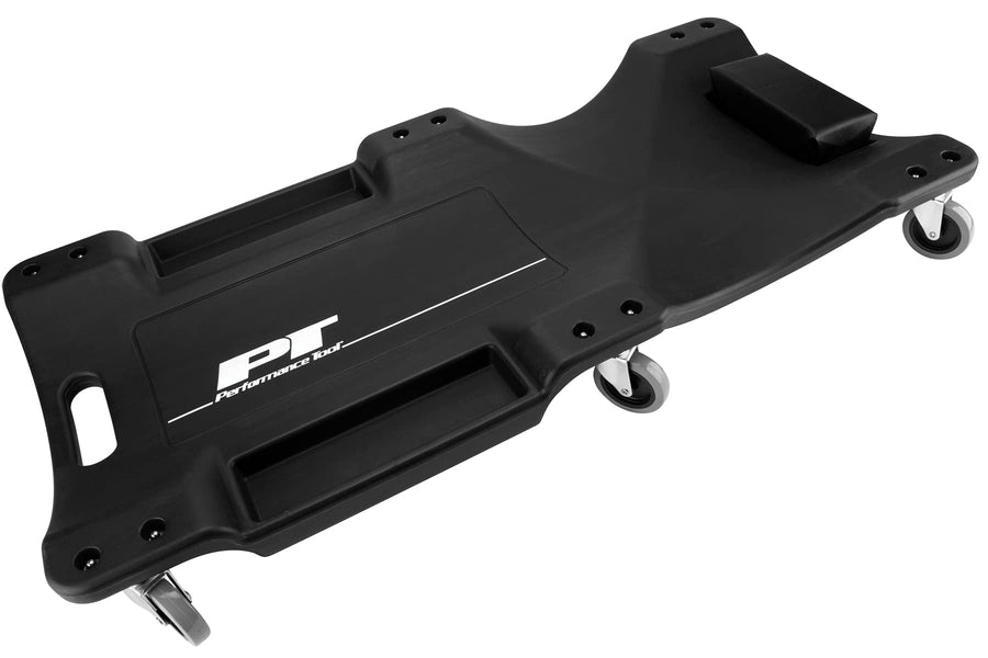 W85006 Performance Tool 40-Inch Plastic Creeper with 6 Casters, Black