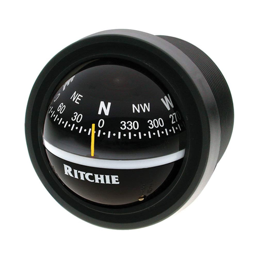 Explorer Compass Ritchie Navigation V-57.2 - Dash Mount, Black with Black Dial, one Size