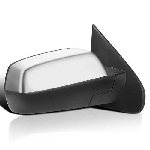 Right Passenger Side Spec-D Tuning Chrome Power Heated Mirror w/Puddle Light Compatible with 2014-2018 Chevy Silverado, GMC Sierra