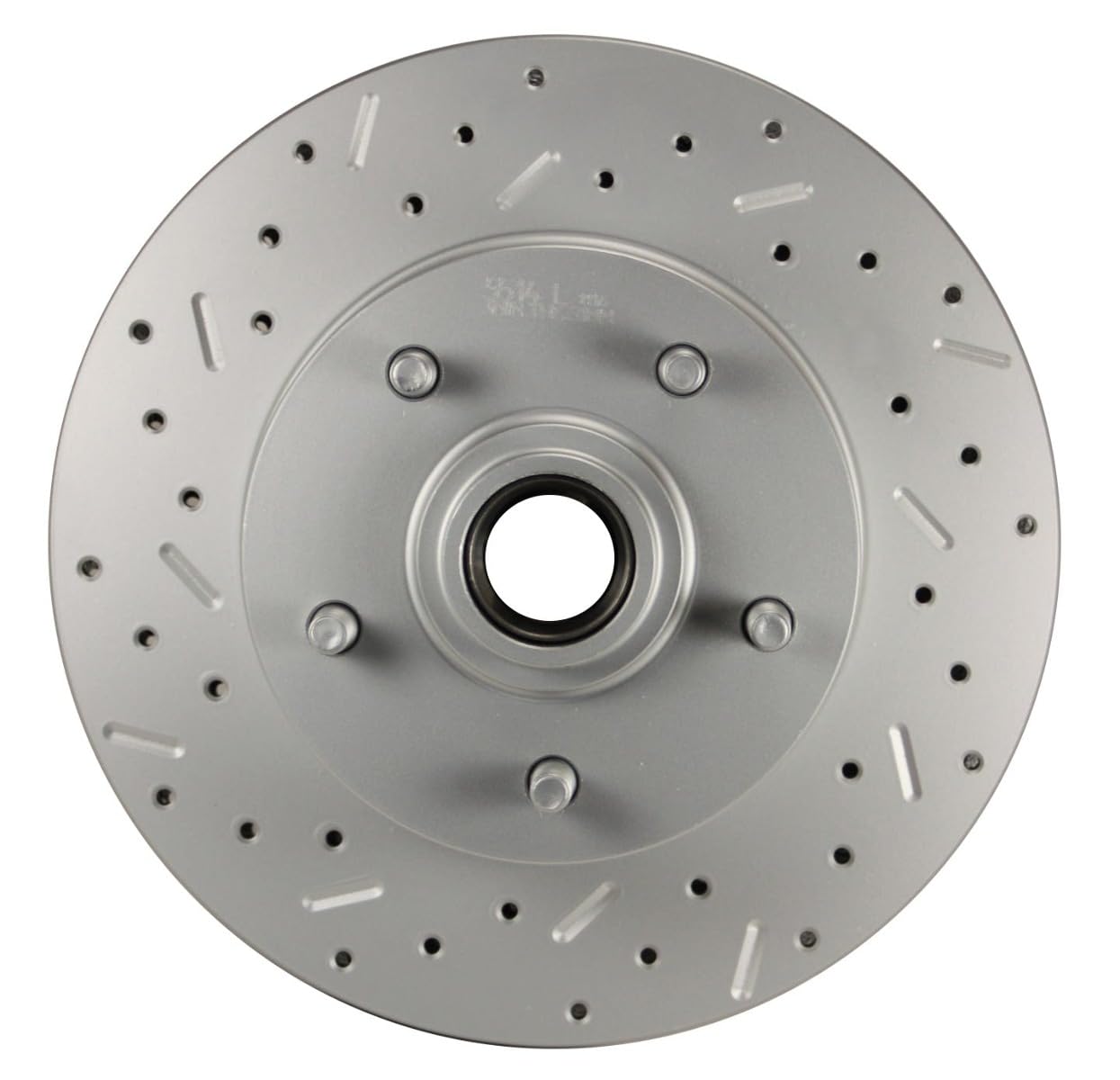 Power Front Disc Brake Conversion Kit LEED BRAKES Cross Drilled And Slotted Rotors With 8" Dual Zinc Booster Cast Iron M/C Disc/Drum Side Mount