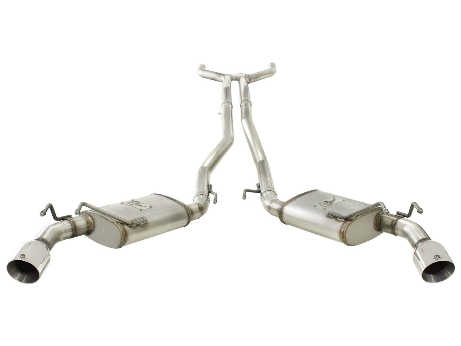 409 Stainless Steel aFe Cat-Back Exhaust System with 2.5" Polished Tip for Chevrolet Camaro V6-3.6L Engine