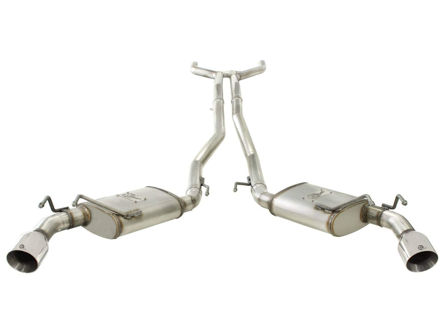409 Stainless Steel aFe Cat-Back Exhaust System with 2.5" Polished Tip for Chevrolet Camaro V6-3.6L Engine