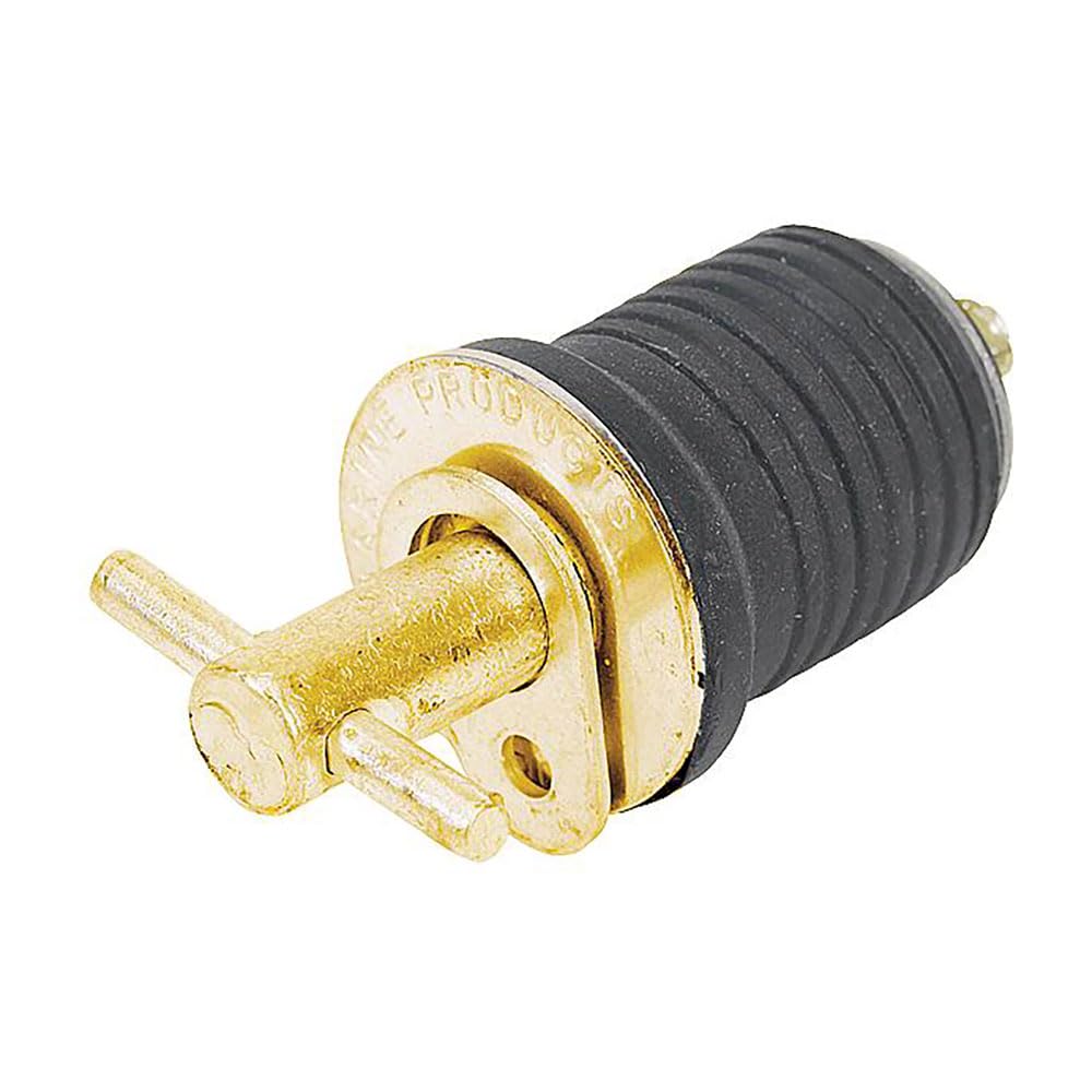 Moeller Turn-Tite Boat Bailer Plug (1-Inch, Brass) Moeller, 1" Brass Turn-TITE