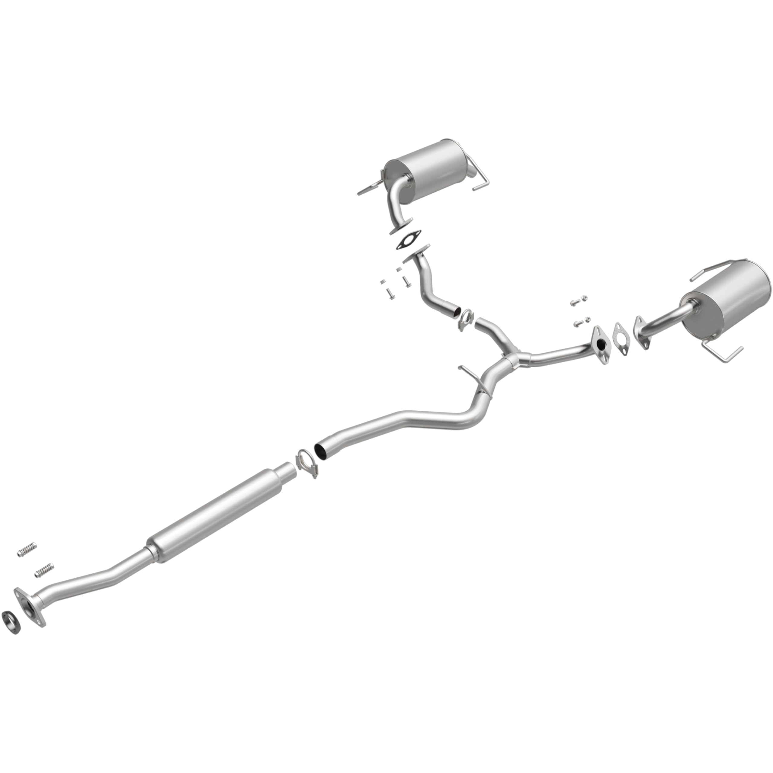 Replacement Exhaust System Kit BRExhaust 106-0244: Compatible with 2005-2005 Subaru Outback 2.5L