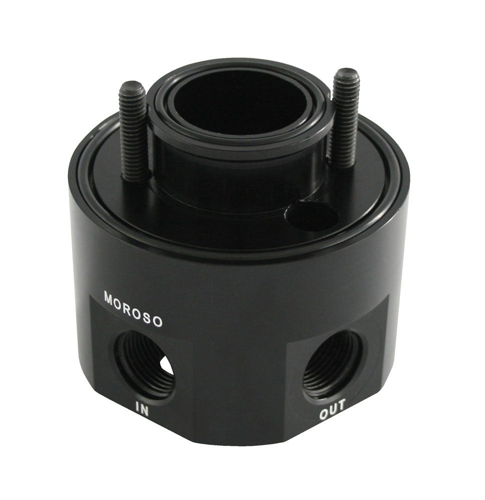 Moroso Oil Filter Adapter 23691, Fits Big Block Chevy Mark IV Engines, Use w/Oil Cooler