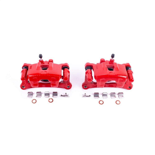 Power Stop Pair of High-Temp Red Powder Coated Calipers Rear For Mitsubishi Endeavor 2004-2008, Mitsubishi Endeavor 2010-2011 [Model Specific]