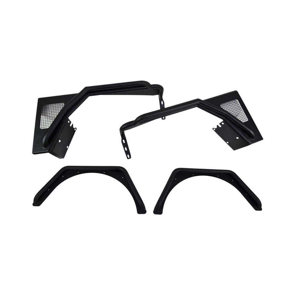 Fishbone Offroad KENFB23029 Fendor Flares Front and Rear Fits Jeep Wrangler, Black