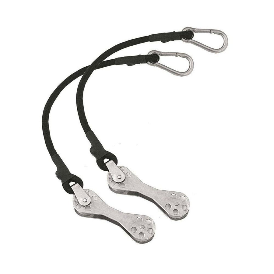 TACO Marine COK-0022-2 Double Pulley Shock Cord - 12", Pair , Black , Standard