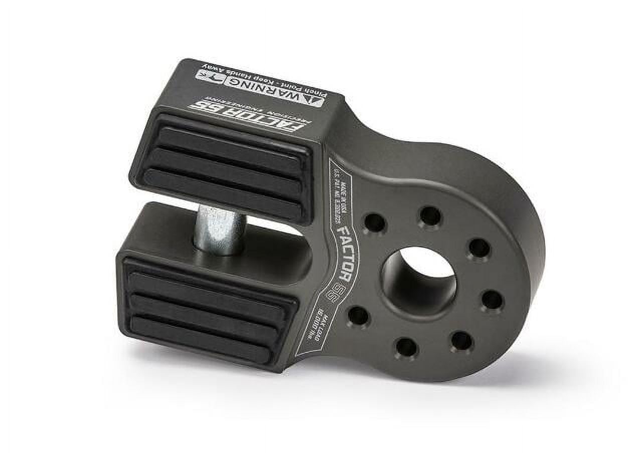 Flatlink Factor 55 Winch Shackle Mount, Designed for use Steel or Synthetic Ropes up to 6,000 lbs - Gray