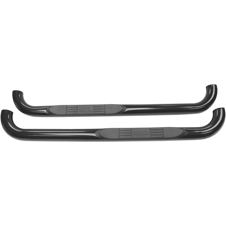 Westin 23-3925 3 Round E-Series Nerf Bars fits 2015-2025 F-150 2017-2025 F-250 F-350 F-450 F-550 F-600 Super Duty Standard Cab Black Pair