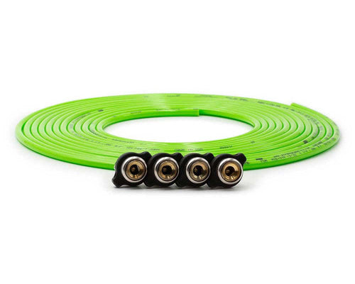 Replacement Uda 340-4100Grn Tire Whip Hose Kit (240") With (4) Quick Release Chucks - Green