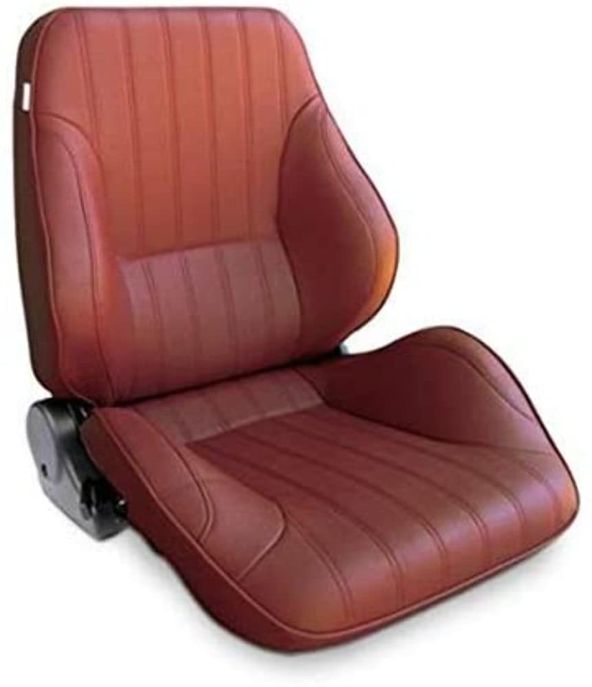 Maroon Vinyl Racing Rally Low Back Recliner Right Seat ProCar by Scat 80-1050-56R