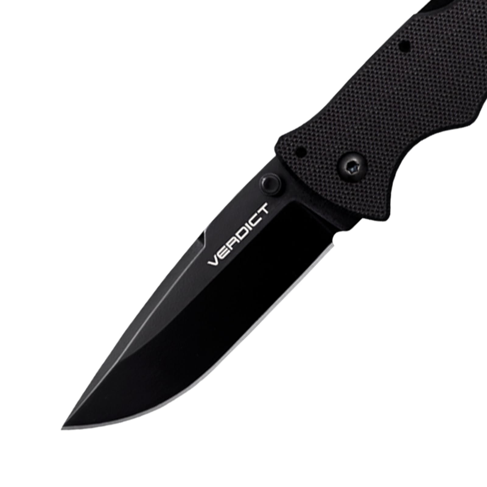 VERDICT COLD STEEL 3" AUS10A Spear Point Blade 4.25" G-10 Black Handle Everyday Carry Tactical Folding Knife with Tri-Ad Lock