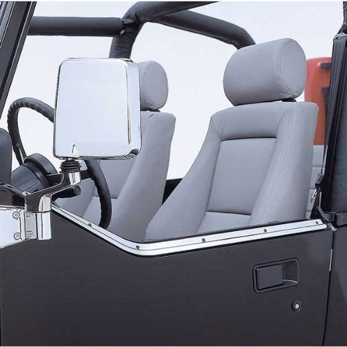 Half Door Retaining Channel Rugged Ridge for Jeep Wrangler YJ | Stainless Steel, | 11146.01 | Fits 1987-1995 Jeep Wrangler YJ