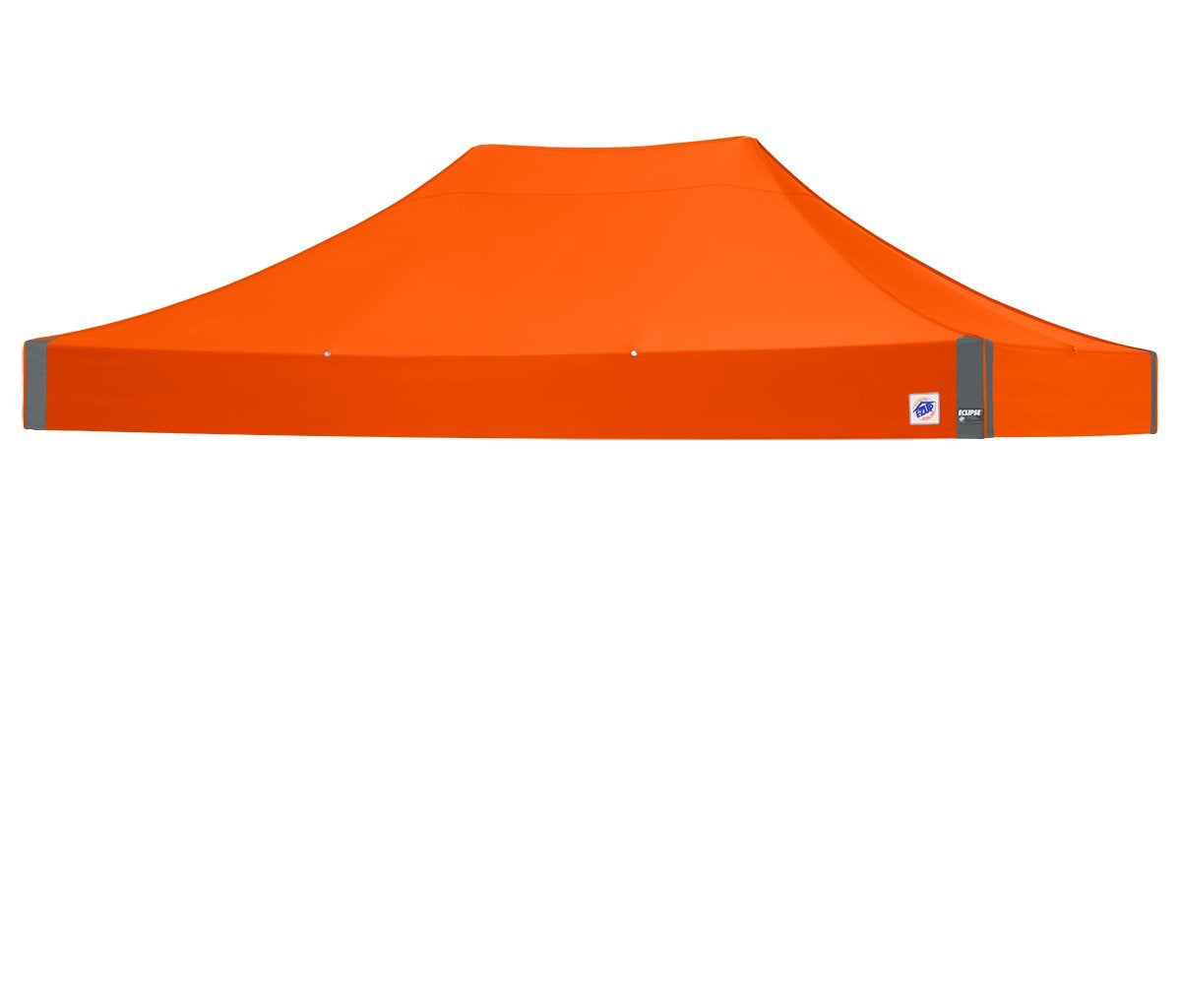 E-Z UP Eclipse Instant Shelter Canopy, 15' x 10', White Steel Frame and Professional Grade Orange Top