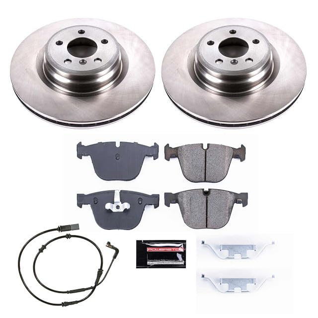 Power Stop Autospecialty KOE6014 Rear Replacement Brake Kit-OE Brake Rotors & Ceramic Brake Pads For BMW 750Li 2009, BMW 750i 2009 [Model Specific]