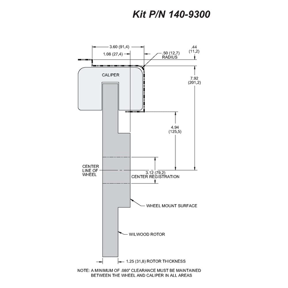Front Hat Kit FNSL6R, 14.00"