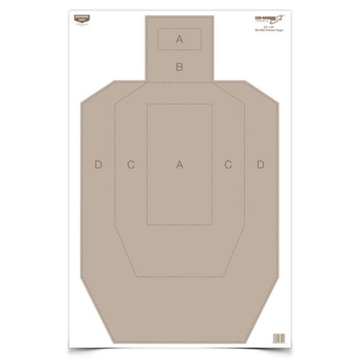Eze-Scorer Birchwood Casey IPSC Practice Target (Per 5), 23 x 35-Inch