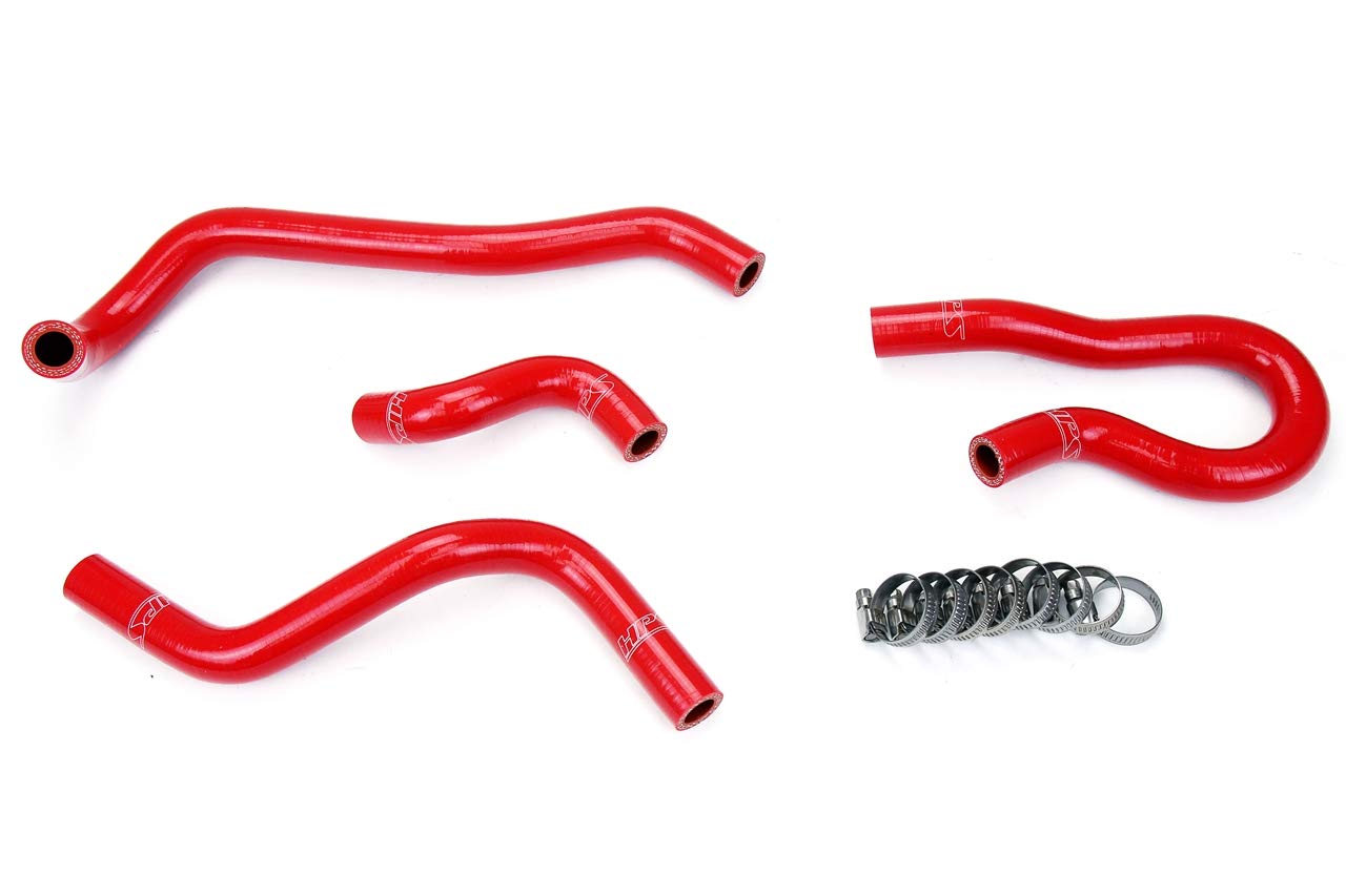 3-ply Reinforced HPS Red Silicone Heater Coolant Hose Kit 57-1775-RED