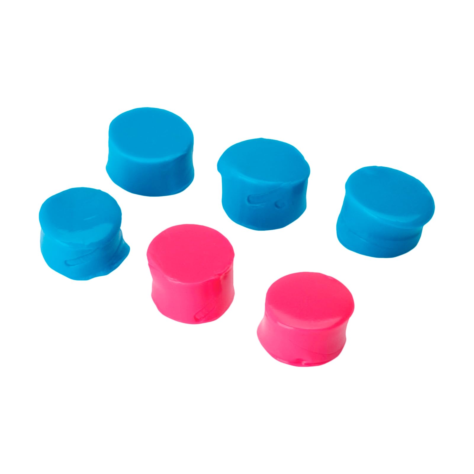 Walker's Soft Moldable Silicone Putty 20dB NRR Noise-Blocking Hearing Protection Shooting Hunting Work Earplugs, 3 Pairs, Storage Case Included - Teal/Pink