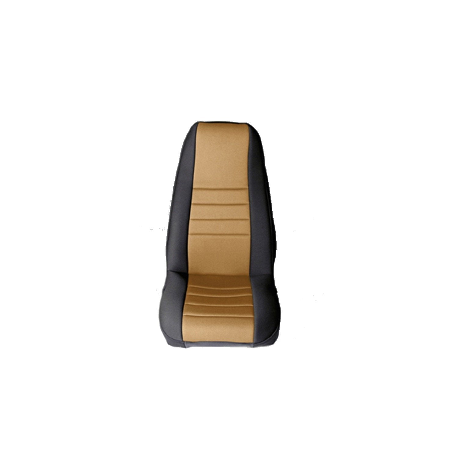 Rugged Ridge Seat Cover Kit 13212.04, Front, Neoprene, Tan; 76-90 Jeep CJ/Wrangler YJ
