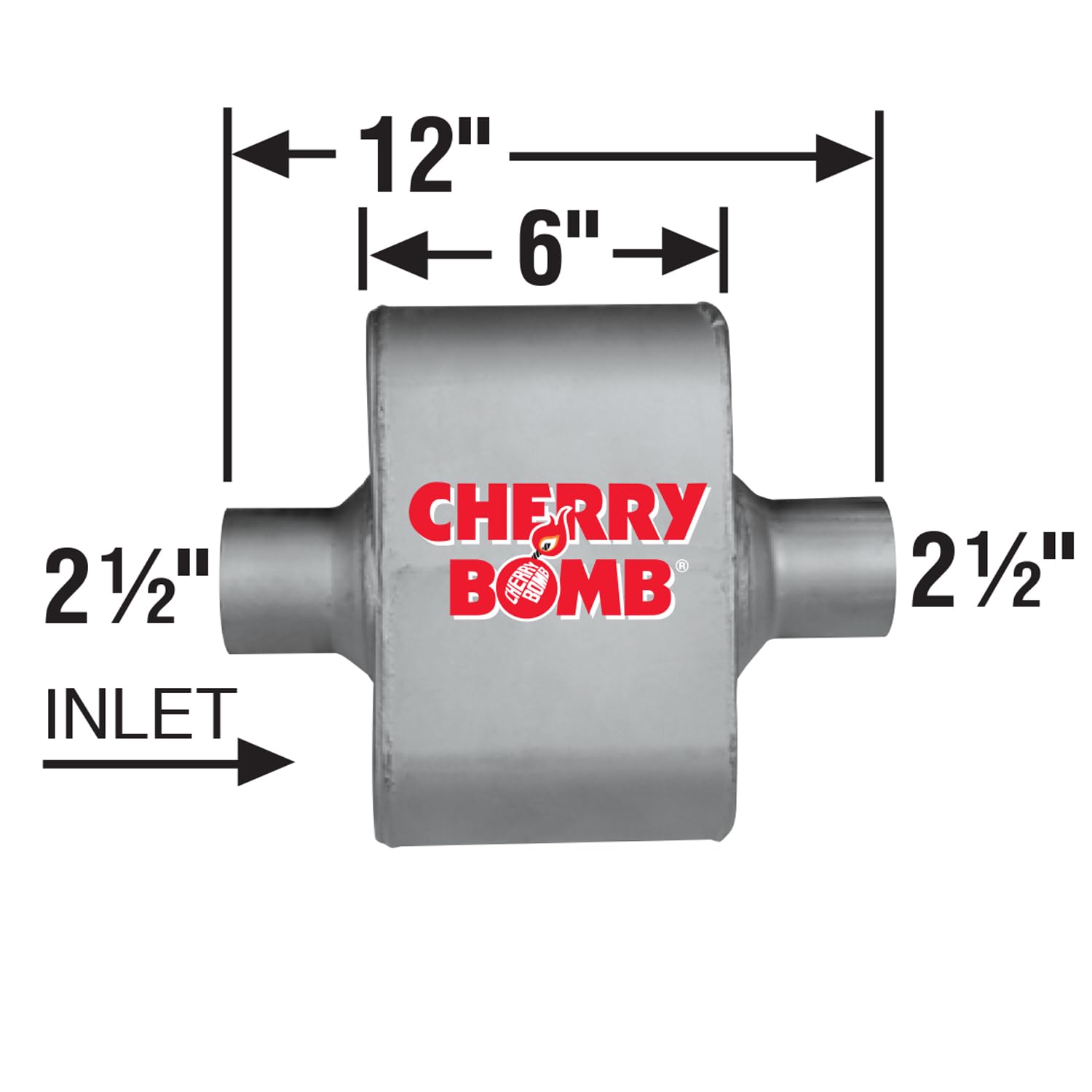 Cherry Bomb Exhaust - AP Exhaust Muffler 7426CB