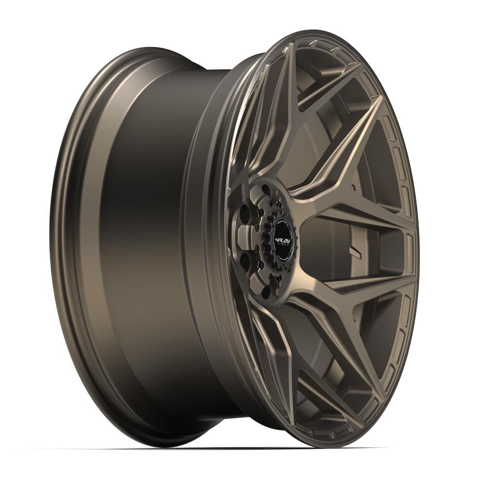 22 Inch 4PLAY Wheels Rim 4P06 Fits 6x135 & 6x139.7 22x10 Satin Bronze (1)