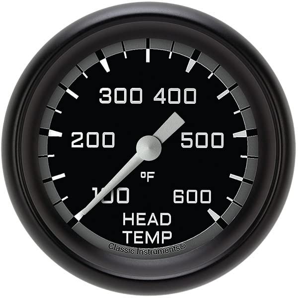 AX397GBPF Classic Instruments Gray 2-5/8" Cylinder Head Temperature Gauge AutoCross